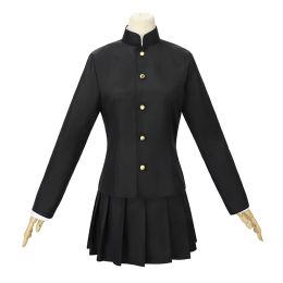 ROLECOS Blue Period Ryuuji Ayukawa Cosplay Costume Ayukawa Ryuji Black School Uniform Women Halloween Full Set with Socks