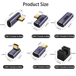 USB C OTG Adapter PD 100W 5A USB-C to Type C Fast Charging Converter USB 4.0 40Gbps 8K 60HZ Charger Connector for MacBook