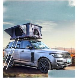 Tents And Shelters Straight Bracing Four Season Outdoor Smart Aluminium Hard Shell Small Suv Rooftop Folding Up Car Roof Tent Cam Drop Dh8M7
