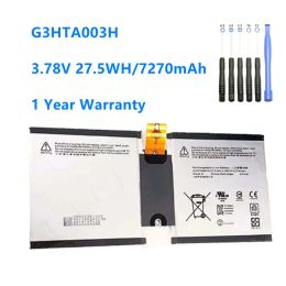 Batteries G3HTA004H G3HTA007H Laptop Battery For Microsoft Surface 3 1645 Tablet PC 2in1 Series G3HTA003H 3.78V 27.5WH/7270mAh