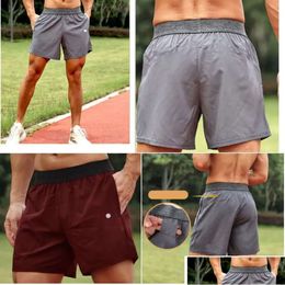 2024 Yoga Outfit lululemenI Mens Shorts Men Short Pants Running Sport Basketball Breathable Trainer Trousers Adt Sportswear Gym Exercise gjk668