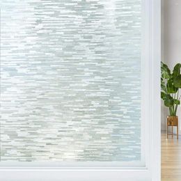 Window Stickers Privacy Film Frosted Glass Static Cling UV Blocking Removable Opaque Coverings Non Adhesive