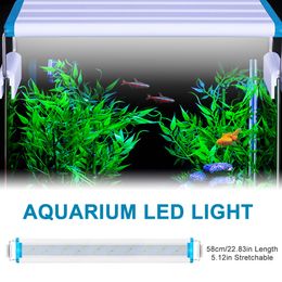 Aquarium Light LED Waterproof Fish Tank Light Underwater Fish Lamp Aquariums Decor Lighting Plant Lamp 18-58CM