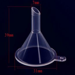 10pcs/50pcs High Quality Perfume Refillable Mini Funnel Plastic Cosmetic Beauty Tools Essential oil Tool Laboratory Use