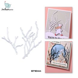 InLoveArts 2pcs Tree Branch Frame Metal Steel Cutting Dies Decorative Paper Cards Embossing Stencils For DIY Crafts Scrapbooking