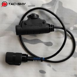 TAC-SKY 6-pin U94 V2 PTT Adapter for Outdoor Airsoft Hunting Sports Tactical Headphones Compatible with AN/PRN 152 148