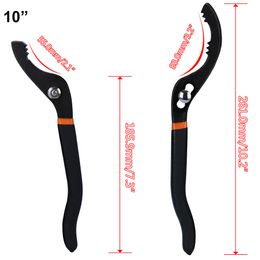 10" 12" Adjustable Oil Filter Pliers Oil Filter Wrench Oil Filter Removal Tool Ideal For Engine Filters/Conduit/Fittings