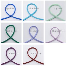 10yards Flat Faux Suede Korean Velvet Leather Cord DIY Rope Thread For Bracelet Necklace jewelry Findings Decorative Handicrafts
