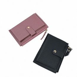 2023 Hasp Mey Wallets for Women Designer Wallet Fi Coin Mey Card Holdeer Purses Solid Cute Small PU Girl Clutch h2AZ#