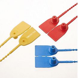 10PCS High quality Logistics plastic Cable Ties plastic tightening security seals Bead-type tape container seals