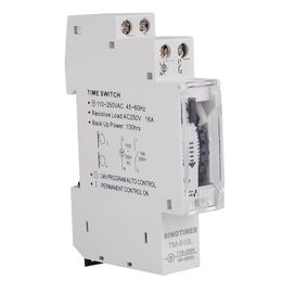 110-250V 16A Quartz Mechanical Timer 24 Hours Programmable Din Rail Relay 15 Minutes Interval Time Switch Gauge Instruments