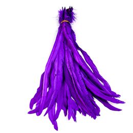 50PCS Rooster Tails Feathers/Lot Length 11-14in India Hair Decorations Wedding Clothes Head Ornaments Coloured Chicken Feathers