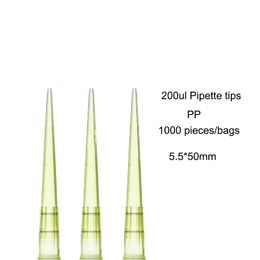 Lab Pipette Tip Plastic 10ul 200ul 1000ul 5ml 10ml Disposable MicroPipette Tips Transparent Autoclavable Medical Supplies