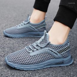 Casual Shoes Men's 2024 Summer Fashion Mesh Hollow Sneakers Breathable Sports Lace Up Wading Men Zapatillas De Deporte