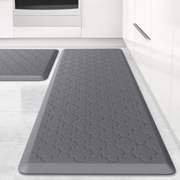 Carpets Cushioned Anti-Fatigue Floor Mat Waterproof Non-Skid Ergonomic Comfort Foam Rugs For Kitchen Office Sink Laundry(Grey)