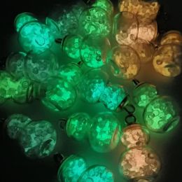 10Pcs 11 Styles Mix Glass Bottles Luminous Gourd Ball Earring Charms Diy Findings Keychain Bracelets Pendant For Jewellery Making
