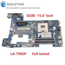 Motherboard NOKOTION QIWG5_G6_G9 LA7982P MAIN BOARD For Lenovo P580 G580 N580 Laptop Mtherboard HM76 GMA HD DDR3 Free CPU 15.6 Inch