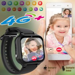 Watches 4G Smart Watch For Kids Boys Girls Global SIM Card 4G Phone Watch Voice Chat Video Call Camera Monitor For Baby Child Smartwatch