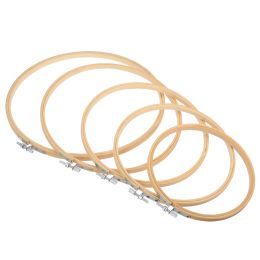 10/20 PCS 8 Inch Embroidery Hoops Frame Set Bamboo Wooden Embroidery Hoop Rings