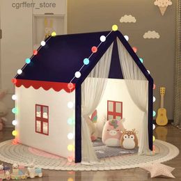 Toy Tents Children Toy Large Size Tent Wigwam Folding Baby Tents Tipi Baby Play House Toys Girls Pink Princess Castle Room Decor Gifts L410