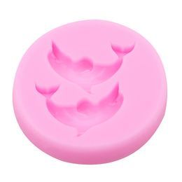 1PC Dolphin Shaped Fondant Silicone Mould DIY Cake Baking Tool kitchen Cake Decorating Tools Chocolate Biscuits Mould L010