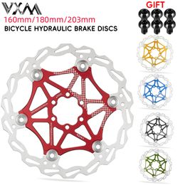 VXM Bicycle MTB Road Bike DH Brake Float Floating Disc Rotors r 160mm/180mm/203mm for Hydraulic Dics brake Pads Bicycle Parts