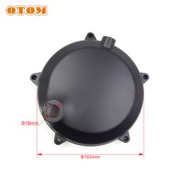 OTOM Motorcycle Clutch Cover Round Lid Protector Guard 450 Thick Cap For ZONGSHEN NC250 NC450 Motocross Engine Accessories Parts