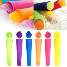 1PC Silicone Ice Cream Mould Ice-cream Make Mould Pop Mould Lolly Pole Food-grade Silicone Handheld Popsicle Mould Dropshipping