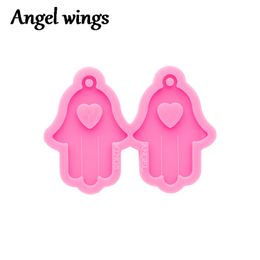 DY0578 Black Lives Matter Earrings Resin Mold, Hands Earrings Art DIY Silicone Craft Molds, Mould To for Epoxy Resin Jewellery