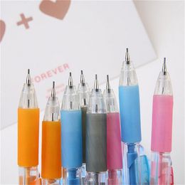 4 Pcs Creativea Utomatic Pencil 0.7mm School Stationery Transparent Automatic Pencil Eraser avoid Pencil Uechanical pencil