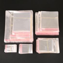 New Arrivals 200pcs pack Jewellery Clear Self Adhesive Seal Plastic Bags Transparent Opp Bag Packing Plastic Gift Bags for Jewelry26281K