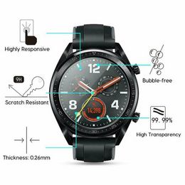 Tempered Glass Screen Protector Anti Scratch 9H Smartwatch Protective Glass for Huawei Watch GT 2 Pro/GT 2/GT Screen Protector