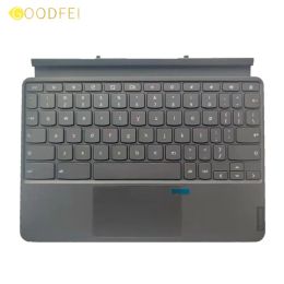 Keyboards New Original For CTX636F Ideapad Duet Chromebook 10.1 Tablet Palmrest Keyboard US EU Stand Bracket SO28C70684