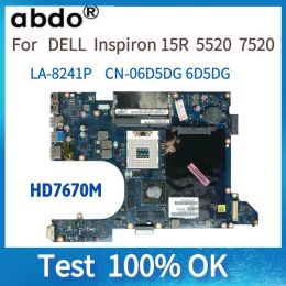 Motherboard For DELL Inspiron 15R 5520 7520 Laptop Motherboard.LA8241P.2160833000 HM77 100% Test Work