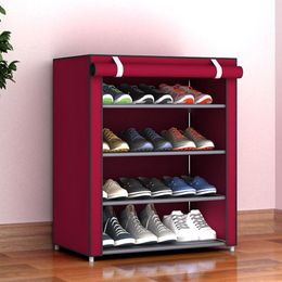 Shoe Storage Cabinet Dustproof Shoes Shelf Rack Organiser Non-Woven Fabric Large Medium Small Shoe Racks Shelf Home Bedroom