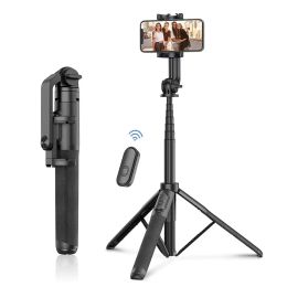 Tripods New 1.5m Bluetooth Wireless Selfie Stick Tripod Stable Phone Tripod Stand for iPhone 14 Pro Max 13 12 Samsung Smartphone Video