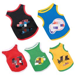 Pet jerseys spring/summer football jerseys vest new spring dog mesh vest clothes comfortable ball suit