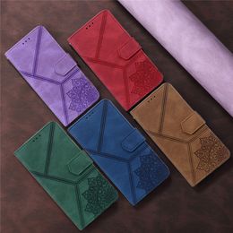 Mandala Totem Phone Case For iPhone 13 12 11 Pro XS Max X XR 7 8 Plus SE 2020 mini Magnetic Flip Card Holder Leather Book Cover