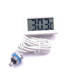 Computer Water Cooling Thermometer Electronic Digital Temperature Meter Water Tank Thermometer with Waterproof Probe Plugfor Digital Temperature Meter