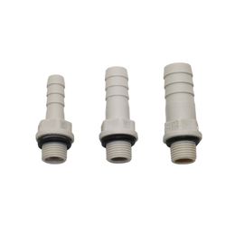 Plastic Straight Hose Pipe Fittings 1/8" Male Thread to 6mm 8mm 10mm Straight Connector Barbed Coupling Pneumatic Pipe Fittings
