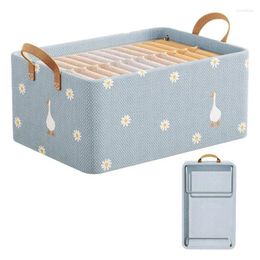 Laundry Bags Collapsible Clothing Hamper Cute Duck Pattern Fabric Baskets With Handles And Steel Frame Hampers For Bathroom