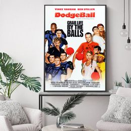 Dodgeball A True Underdog Story Film Art Print Poster Wall Stickers Sport Comedy Movie Canvas Painting Decor