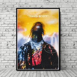 GX318 Gift Jackboys & Travis Scott Cover 2019 Rap Music Album New Painting Poster Canvas Wall Picture for Livingroom Home Decor