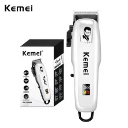 Trimmers Kemei KMPG809A Rechargeable Electric Hair Clipper Fade Blade Hair Cutter Professional Hair Trimmer Barber Haircut Machine Men