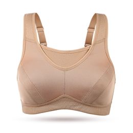 Wingslove Women Sports Bras High Impact Full-Support Yoga Clothing Bras Sexy Lingerie Non-Padded Wirefree Plus Size Underwear