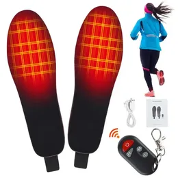 Carpets Portable Remote Control Rechargeable Heating Insole 3 Temperature Settings LiIon Battery Feet Heater For Skiing Hunting Outdoor