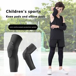 Honeycomb Basketball Kneepad Elbow Pads Children Kid Teenagers Skateboard Volleyball Football Elbow Knee Brace Support Protector