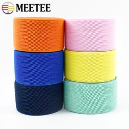 1/2M 60mm Elastic Band Colourful Elastics Braid Binding Tape Belt Rubber Bands Bag Clothing Elasticity Webbing Sewing Accessories