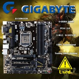 Motherboards Used Gigabyte GAB150MD3H Motherboard 64GB LGA 1151 DDR4 Micro ATX Mainboard