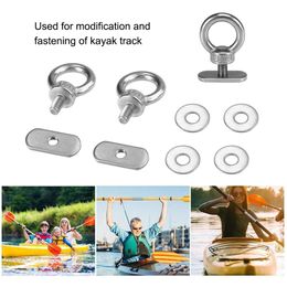 2Pack Kayak Track Mount Tie Down Eyelet for Bungee Cord Rope Rowing Boat Kayak Accessories Inflatable Boat Accessories